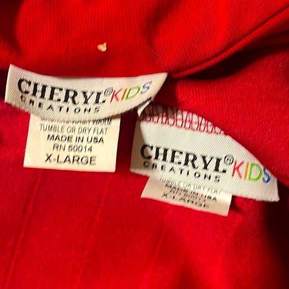 ❤️ 🆕 CHERYL CREATIONS Kids Bandage Crop Top & Skirt Set Size XL - Picture 5 of 5